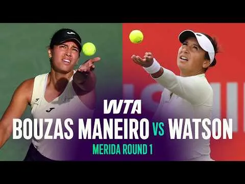 Bouzas Maneiro bat Watson à Merida 2026 – Premier tour