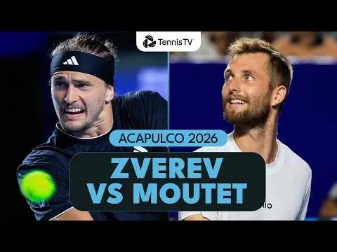 Zverev bat Moutet à Acapulco 2026 – 1er tour