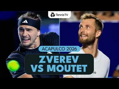 Zverev bat Moutet à Acapulco 2026 – 1er tour
