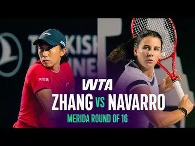 Zhang élimine Navarro à Mérida 2026 – Huitièmes de finale
