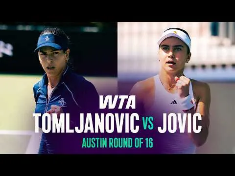 Tomljanovic bat Jovic à Austin 2026 – 2e tour