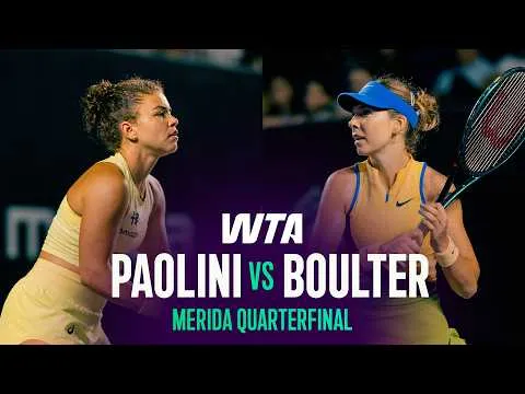 Paolini bat Boulter à l'Open de Merida 2026 – Quart de finale