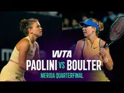 Paoliniová porazila Boulterovou na Merida Open 2026 – Čtvrtfinále