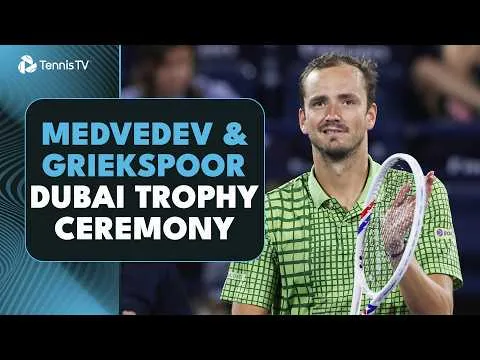 Medvedev bat Griekspoor à Dubaï 2026 – Finale
