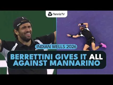Berrettini bat Mannarino à Indian Wells 2026 – Premier tour