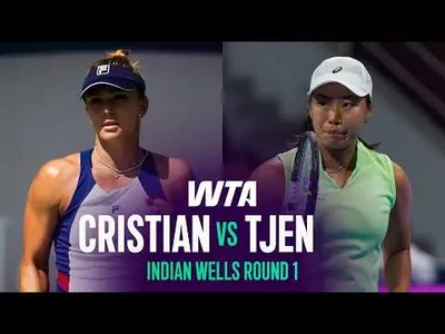 Cristian bat Tjen à Indian Wells 2026 – Premier tour