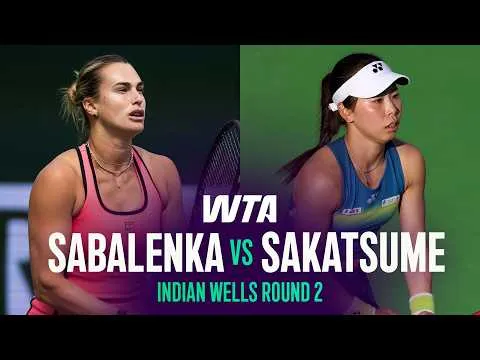 Sabalenka bat Sakatsume à Indian Wells 2026 – 2e tour