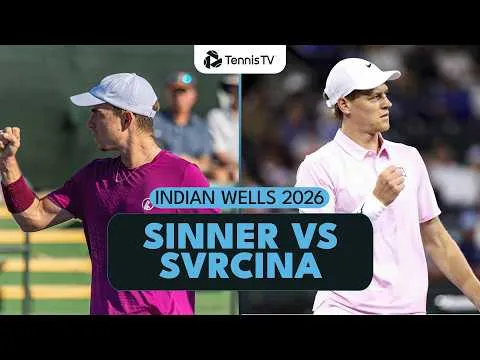 Sinner domine Svrcina à Indian Wells 2026 – 2e tour