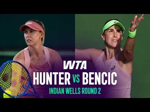 Bencic bat Hunter à Indian Wells 2026 – 2e tour