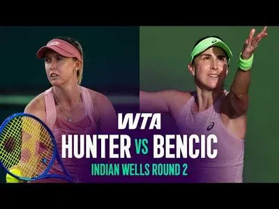 Bencic bat Hunter à Indian Wells 2026 – 2e tour