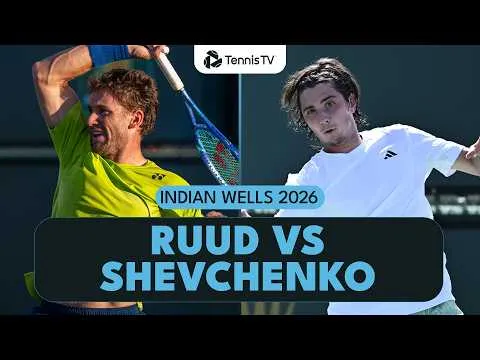 Ruud bat Shevchenko à Indian Wells 2026 – 2e tour