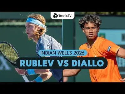 Diallo bat Rublev à Indian Wells 2026 – Deuxième tour