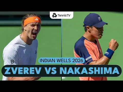 Zverev bat Nakashima à Indian Wells 2026 – 3e tour