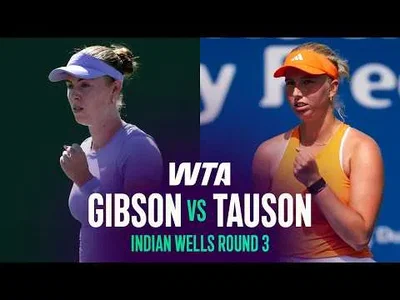 Gibson bat Tauson à Indian Wells 2026 – 3e tour