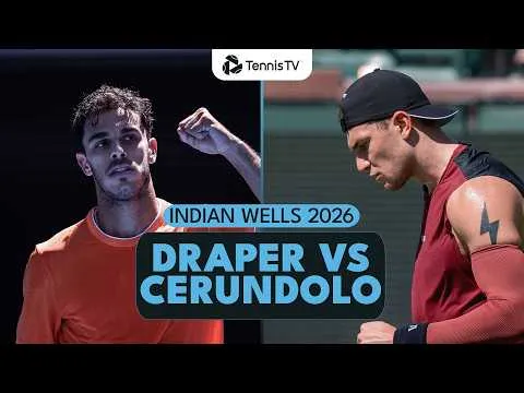 Jack Draper bat Francisco Cerundolo à Indian Wells 2026 – 3e tour