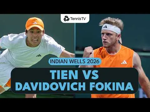 Learner Tien bat Alejandro Davidovich Fokina à Indian Wells 2026 – Huitième de finale
