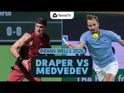 Medvedev écarte Draper à Indian Wells 2026 – Quarts de finale