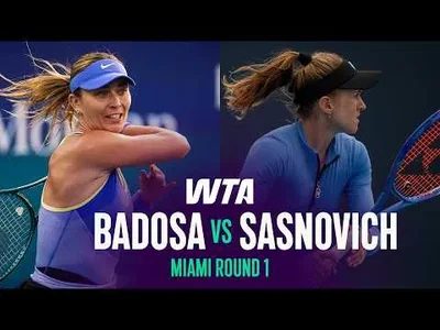 Paula Badosa bat Aliaksandra Sasnovich au Miami Open 2026 – Premier tour