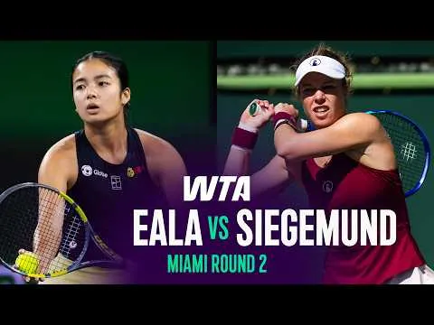 Alexandra Eala bat Laura Siegemund à l'Open de Miami 2026 – 2e tour