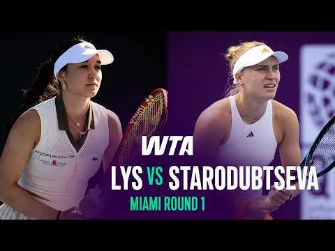 Yuliia Starodubtseva bat Eva Lys au Miami Open 2026 – 1er tour