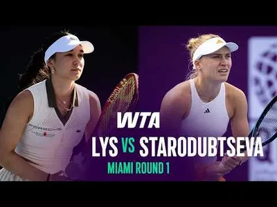 Yuliia Starodubtseva bat Eva Lys au Miami Open 2026 – 1er tour