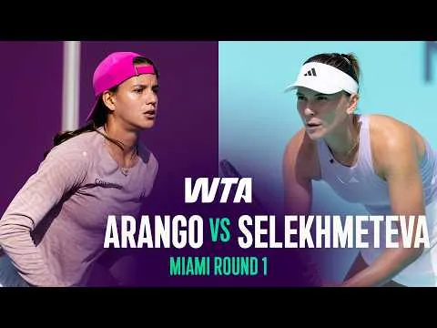 Oksana Selekhmeteva bat Emiliana Arango au Miami Open 2026 – Premier tour