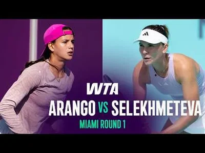 Oksana Selekhmeteva bat Emiliana Arango au Miami Open 2026 – Premier tour