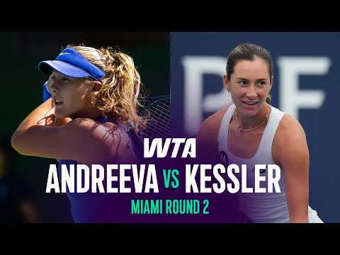 Andreeva bat Kessler à l'Open de Miami 2026 – 2e tour