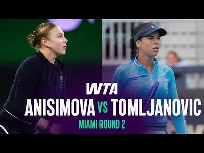Amanda Anisimova bat Ajla Tomljanovic à l'Open de Miami 2026 – 2e tour