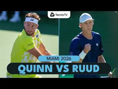 Ethan Quinn bat Casper Ruud à Miami 2026 – Deuxième tour