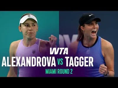 Alexandrova bat Tagger à l'Open de Miami 2026 – 2e tour