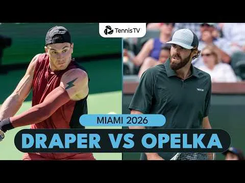 Reilly Opelka bat Jack Draper à Miami 2026 – 2e tour
