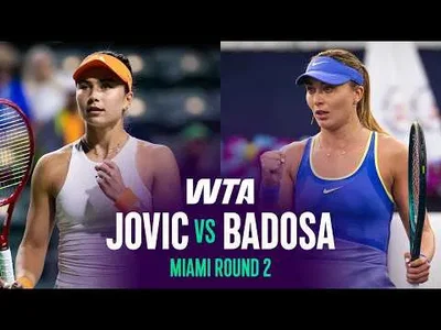 Jovic domine Badosa au Miami Open 2026 – Deuxième tour