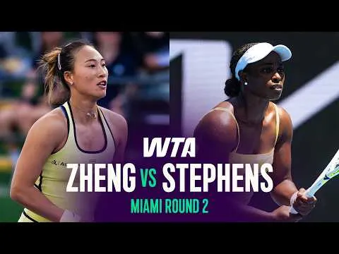 Qinwen Zheng bat Sloane Stephens au Miami Open 2026 – Deuxième tour