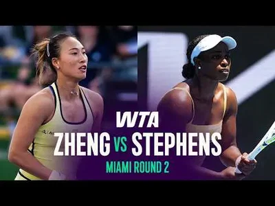 Qinwen Zheng bat Sloane Stephens au Miami Open 2026 – Deuxième tour