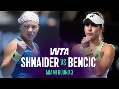Belinda Bencic bat Diana Shnaider au Miami Open 2026 – Troisième tour