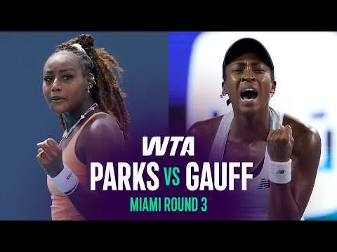 Cori Gauff bat Alycia Parks à l'Open de Miami 2026 – Troisième tour