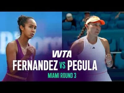 Jessica Pegula bat Leylah Fernandez à l'Open de Miami 2026 – 3e tour