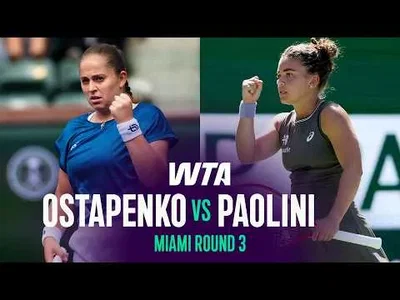 Ostapenko bat Paolini au Miami Open 2026 – 3e tour