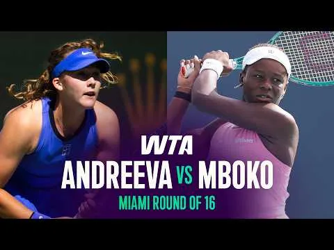 Mboko bat Andreeva à l'Open de Miami 2026 – Huitième de finale