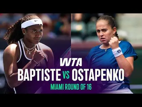 Hailey Baptiste bat Jelena Ostapenko au Miami Open 2026 – Huitième de finale