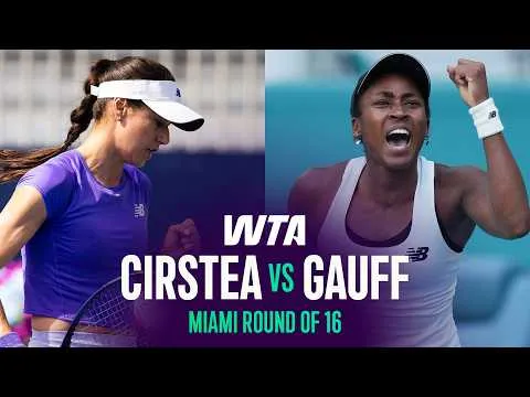 Cori Gauff bat Sorana Cîrstea à l'Open de Miami 2026 – Huitième de finale