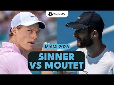 Jannik Sinner bat Corentin Moutet à Miami 2026 – 3e tour
