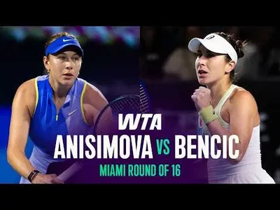Belinda Bencic bat Amanda Anisimova à l'Open de Miami 2026 – Huitième de finale