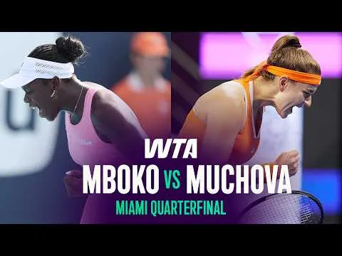 Muchova bat Mboko à l'Open de Miami 2026 – Quarts de finale