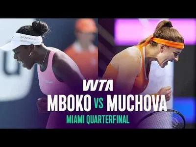 Muchova bat Mboko à l'Open de Miami 2026 – Quarts de finale