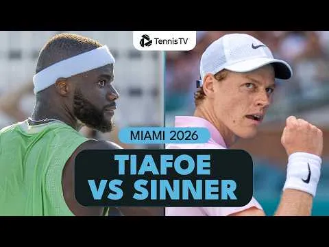 Sinner bat Tiafoe à Miami 2026 – Quarts de finale