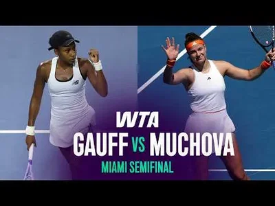 Gauff bat Muchova à l'Open de Miami 2026 – Demi-finale