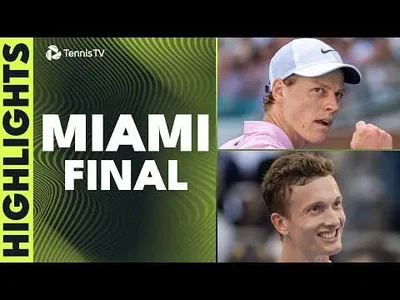 Sinner bat Lehecka à Miami 2026 – Finale