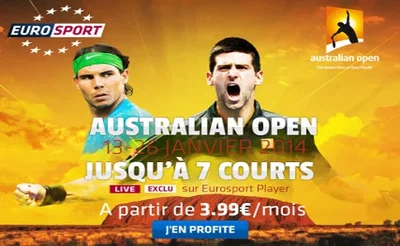 L’Open d’Australie en Live vidéo et jusqu’à 7 courts en exclusivité !